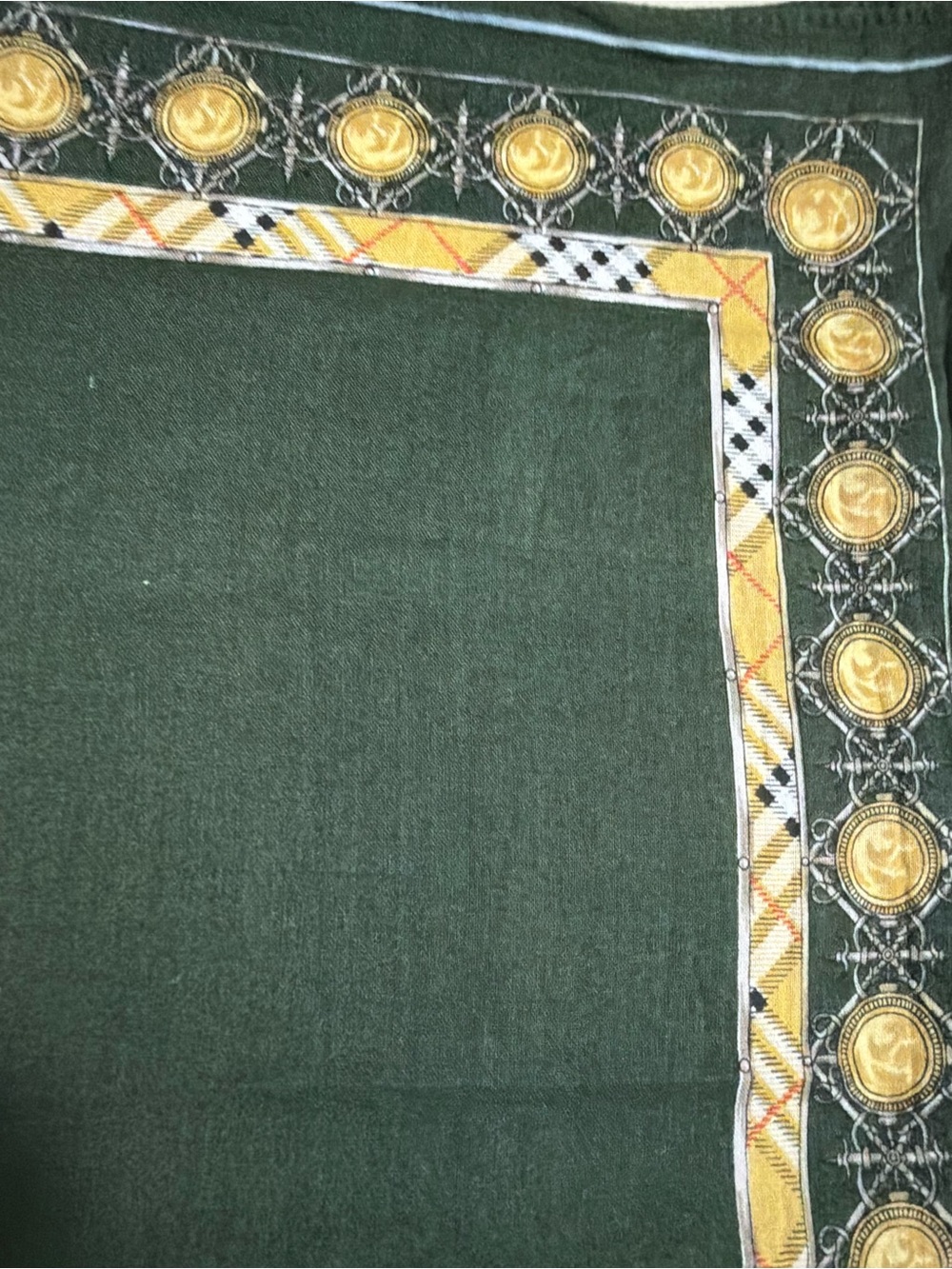 Burberry Green bandana/handkerchief